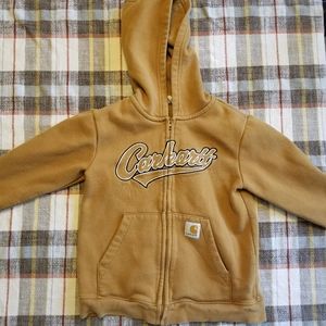 Boys carhartt zip hoodie
